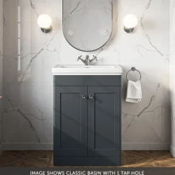 Butler & Rose Ophelia 600mm Floorstanding 2 Door Vanity Unit & Basin