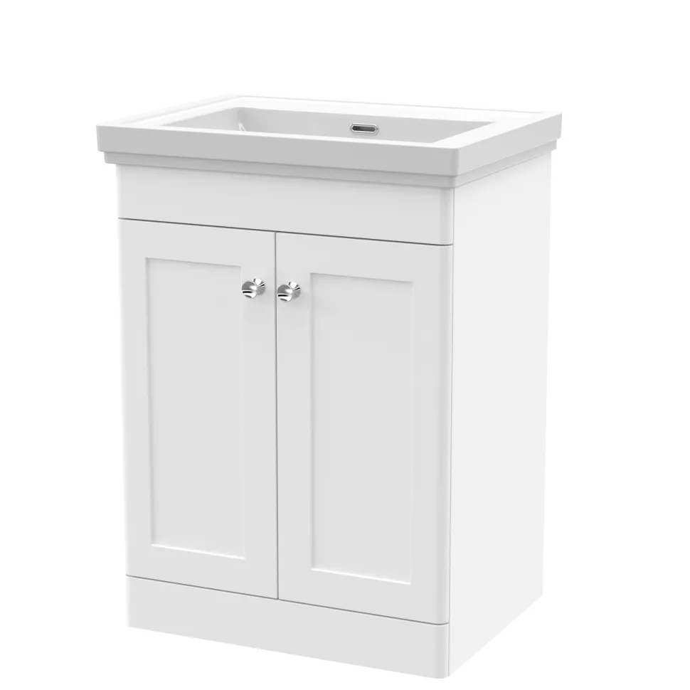 Butler & Rose Ophelia 600mm Floorstanding 2 Door Vanity Unit & Basin