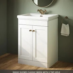Butler & Rose Ophelia 600mm Floorstanding 2 Door Vanity Unit & Basin