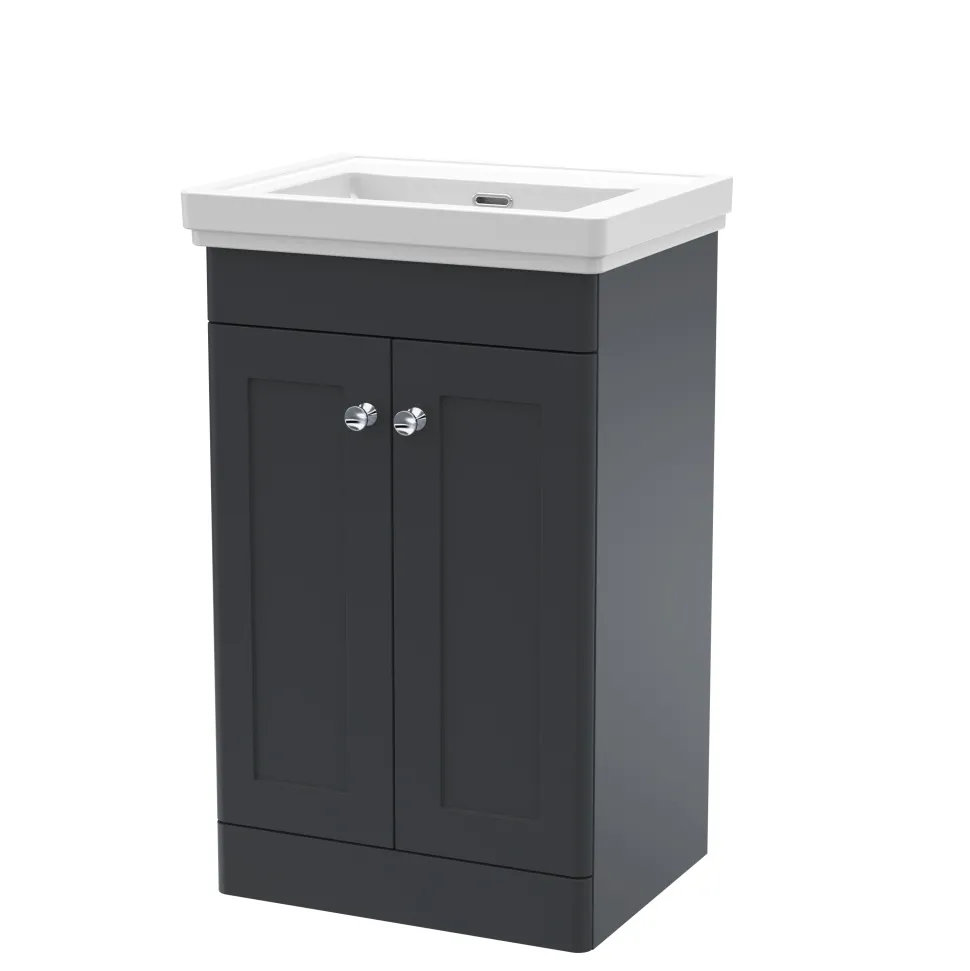 Butler & Rose Ophelia 500mm Floorstanding 2 Door Vanity Unit & Basin