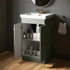 Butler & Rose Ophelia 500mm Floorstanding 2 Door Vanity Unit & Basin