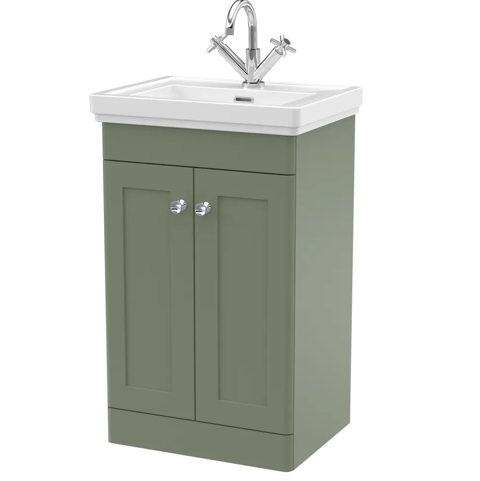 Butler & Rose Ophelia 500mm Floorstanding 2 Door Vanity Unit & Basin