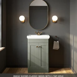 Butler & Rose Ophelia 500mm Floorstanding 2 Door Vanity Unit & Basin
