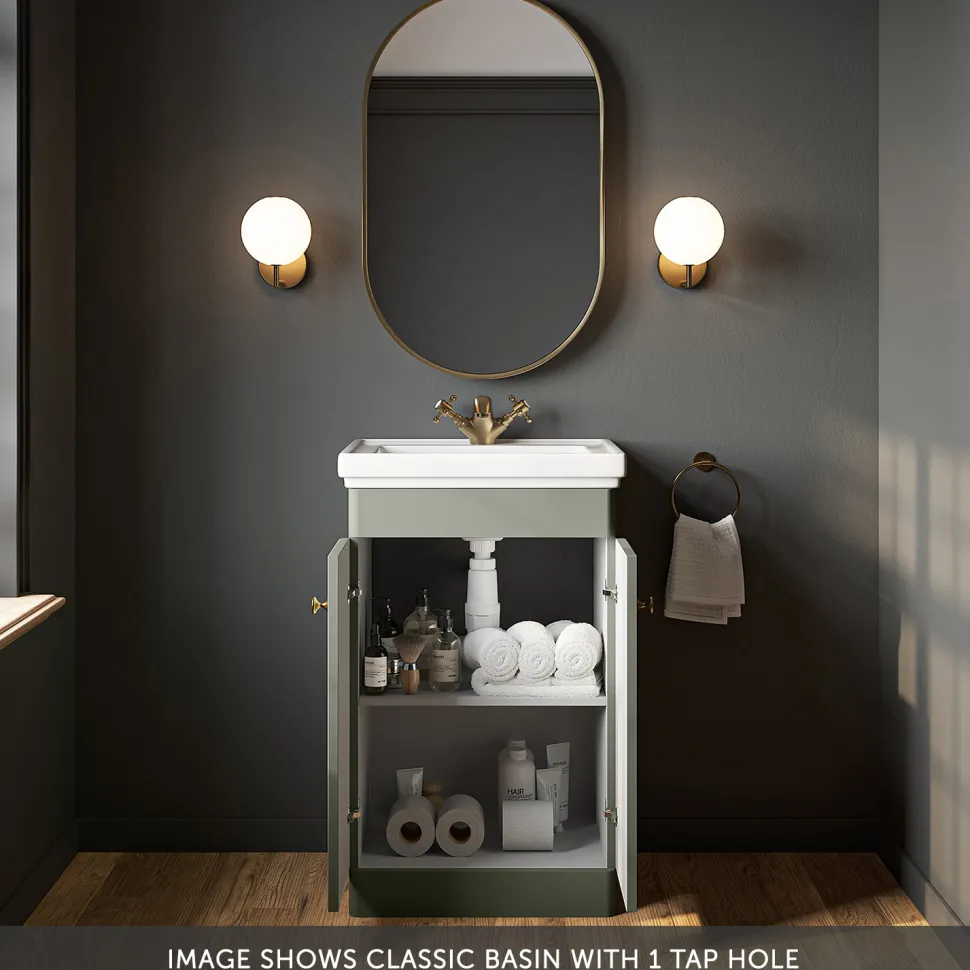 Butler & Rose Ophelia 500mm Floorstanding 2 Door Vanity Unit & Basin