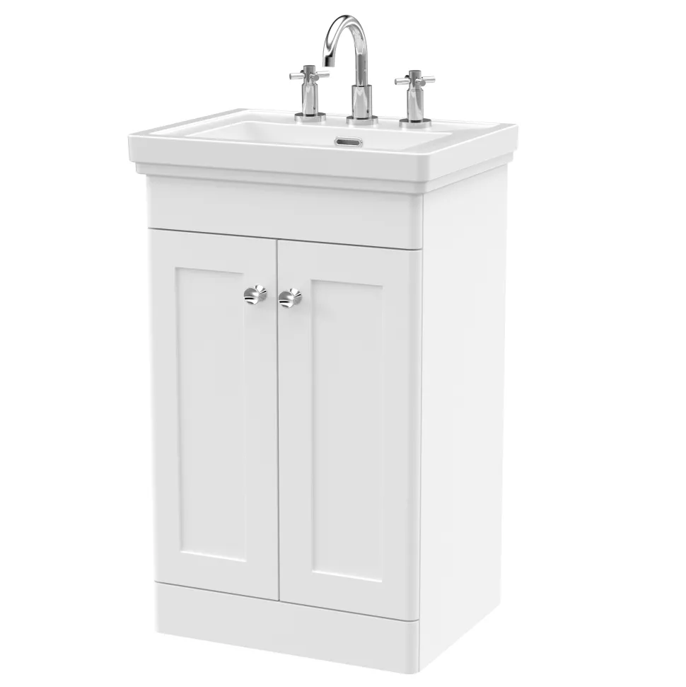 Butler & Rose Ophelia 500mm Floorstanding 2 Door Vanity Unit & Basin