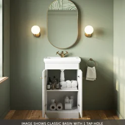 Butler & Rose Ophelia 500mm Floorstanding 2 Door Vanity Unit & Basin