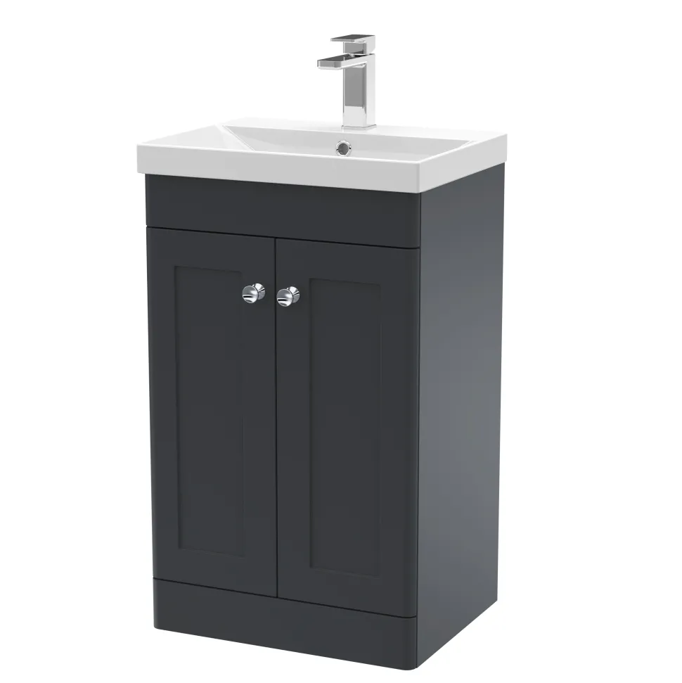 Butler & Rose Ophelia 500mm Floorstanding 2 Door Vanity Unit & Basin