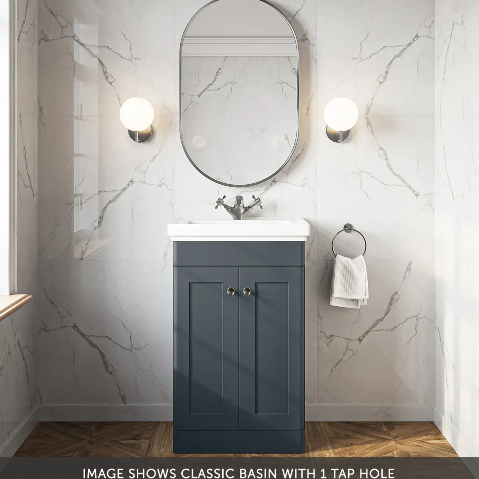 Butler & Rose Ophelia 500mm Floorstanding 2 Door Vanity Unit & Basin