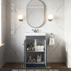 Butler & Rose Ophelia 500mm Floorstanding 2 Door Vanity Unit & Basin