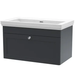 Butler & Rose Ophelia 800mm Wall Mounted 1 Drawer Vanity Unit & Basin