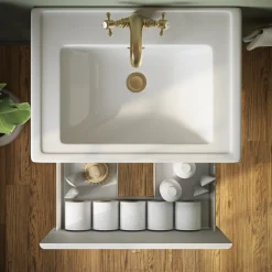 Butler & Rose Ophelia 600mm Wall Mounted 1 Drawer Vanity Unit & Basin