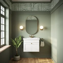 Butler & Rose Ophelia 600mm Wall Mounted 1 Drawer Vanity Unit & Basin