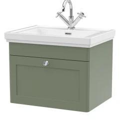 Butler & Rose Ophelia 600mm Wall Mounted 1 Drawer Vanity Unit & Basin