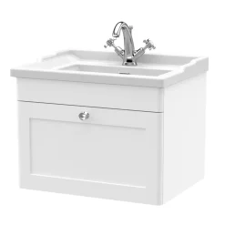 Butler & Rose Ophelia 600mm Wall Mounted 1 Drawer Vanity Unit & Basin