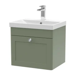 Butler & Rose Ophelia 500mm Wall Mounted 1 Drawer Vanity Unit & Basin