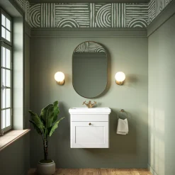 Butler & Rose Ophelia 500mm Wall Mounted 1 Drawer Vanity Unit & Basin