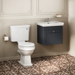 Butler & Rose Ophelia Traditional Toilet & 500mm Wall Hung Vanity Unit Bathroom Suite