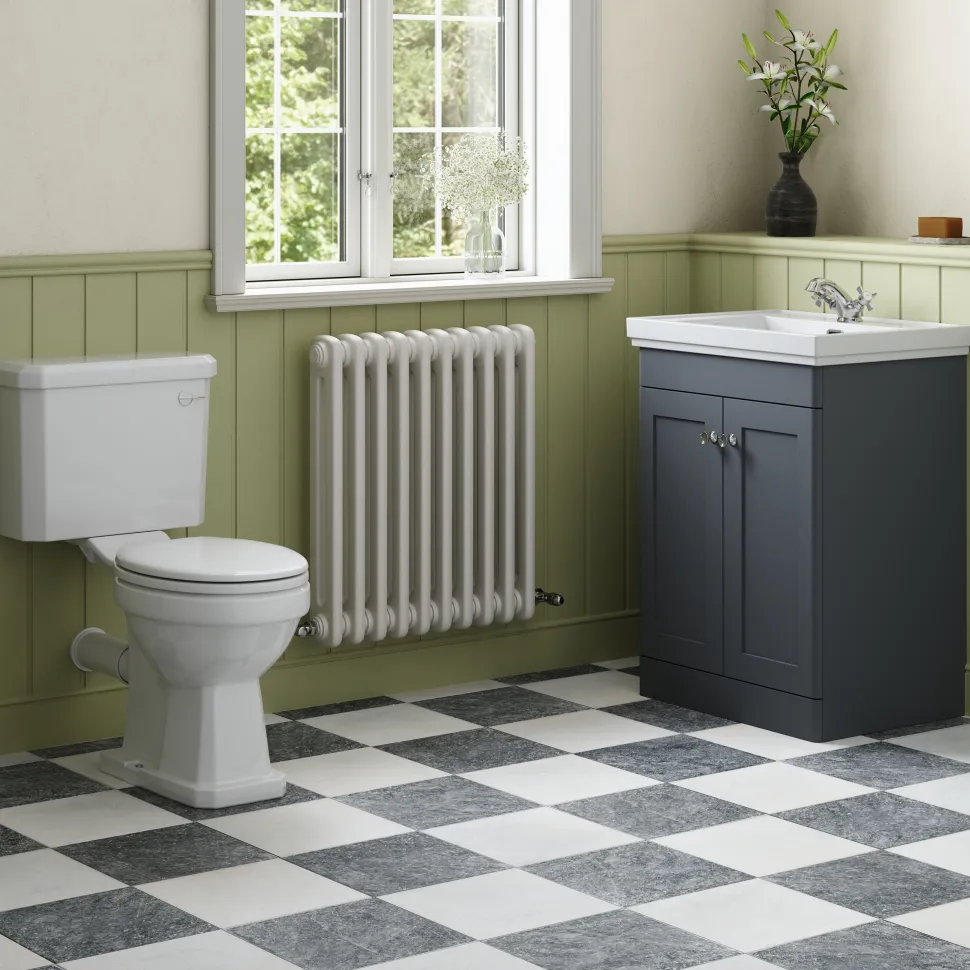 Butler & Rose Ophelia Traditional Toilet & 600mm Floorstanding Vanity Unit Bathroom Suite