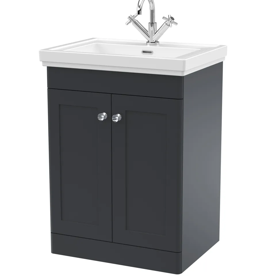Butler & Rose Ophelia Traditional Toilet & 600mm Floorstanding Vanity Unit Bathroom Suite