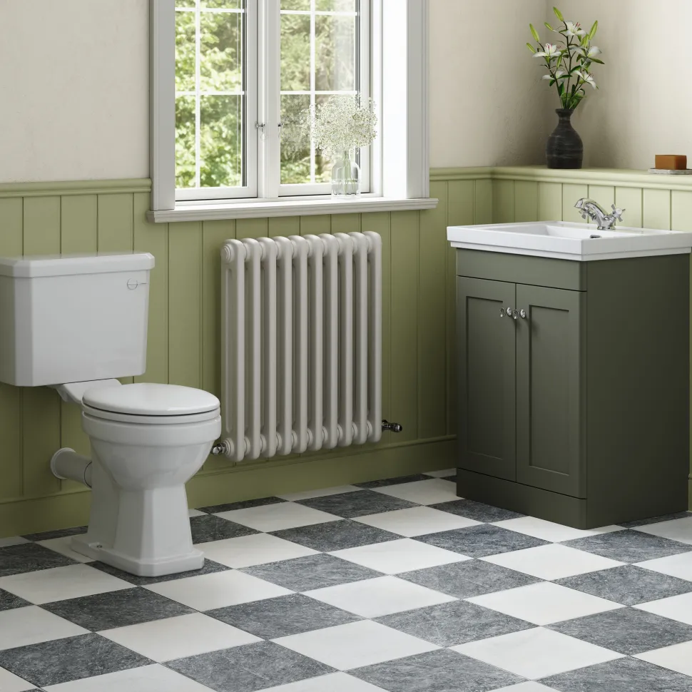 Butler & Rose Ophelia Traditional Toilet & 600mm Floorstanding Vanity Unit Bathroom Suite