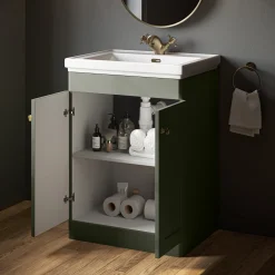 Butler & Rose Ophelia Traditional Toilet & 600mm Floorstanding Vanity Unit Bathroom Suite