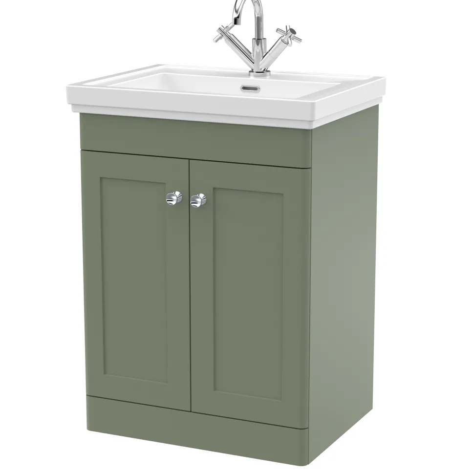 Butler & Rose Ophelia Traditional Toilet & 600mm Floorstanding Vanity Unit Bathroom Suite