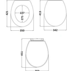 Butler & Rose Ophelia Traditional Toilet & 600mm Wall Hung Vanity Unit Bathroom Suite