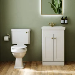Butler & Rose Ophelia Traditional Toilet & 500mm Floorstanding Vanity Unit Bathroom Suite