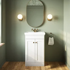 Butler & Rose Ophelia Traditional Toilet & 500mm Floorstanding Vanity Unit Bathroom Suite