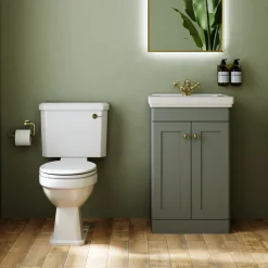 Butler & Rose Ophelia Traditional Toilet & 500mm Floorstanding Vanity Unit Bathroom Suite