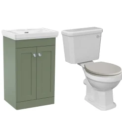 Butler & Rose Ophelia Traditional Toilet & 500mm Floorstanding Vanity Unit Bathroom Suite