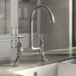 Butler & Rose Rosalyn Crosshead Kitchen Bridge Kitchen Mixer Tap
