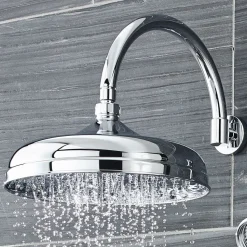Butler & Rose Victoria 300mm Traditional Fixed Apron Shower Head & Arm