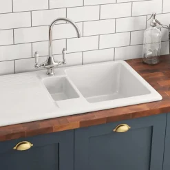Butler & Rose Victoria Traditional Polished Chrome Mono Kitchen Mixer and Complete Filter Kit
