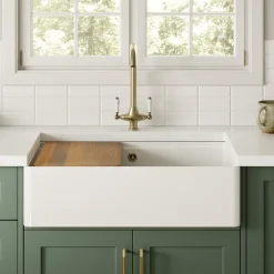 Butler & Rose Workstation Large Belfast / Butler Ceramic Fireclay Kitchen Sink & Accessories - 795 x 500mm
