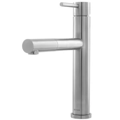 Caple Atlanta Single Lever Pull Out Mono Kitchen Mixer - Stainless Steel