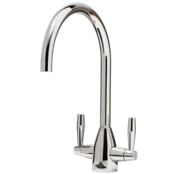Caple Avel Twin Lever Mono Kitchen Mixer - Chrome