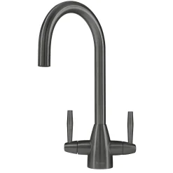 Caple Avel Twin Lever Mono Kitchen Mixer - Gunmetal
