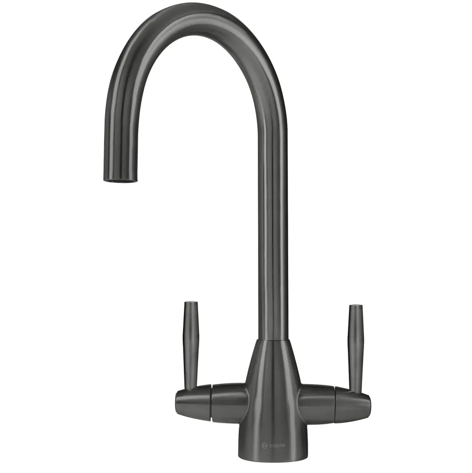 Caple Avel Twin Lever Mono Kitchen Mixer - Gunmetal