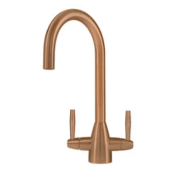 Caple Avel Twin Lever Mono Kitchen Mixer - Copper