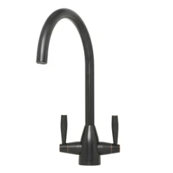 Caple Avel Twin Lever Mono Kitchen Mixer - Blackened Copper