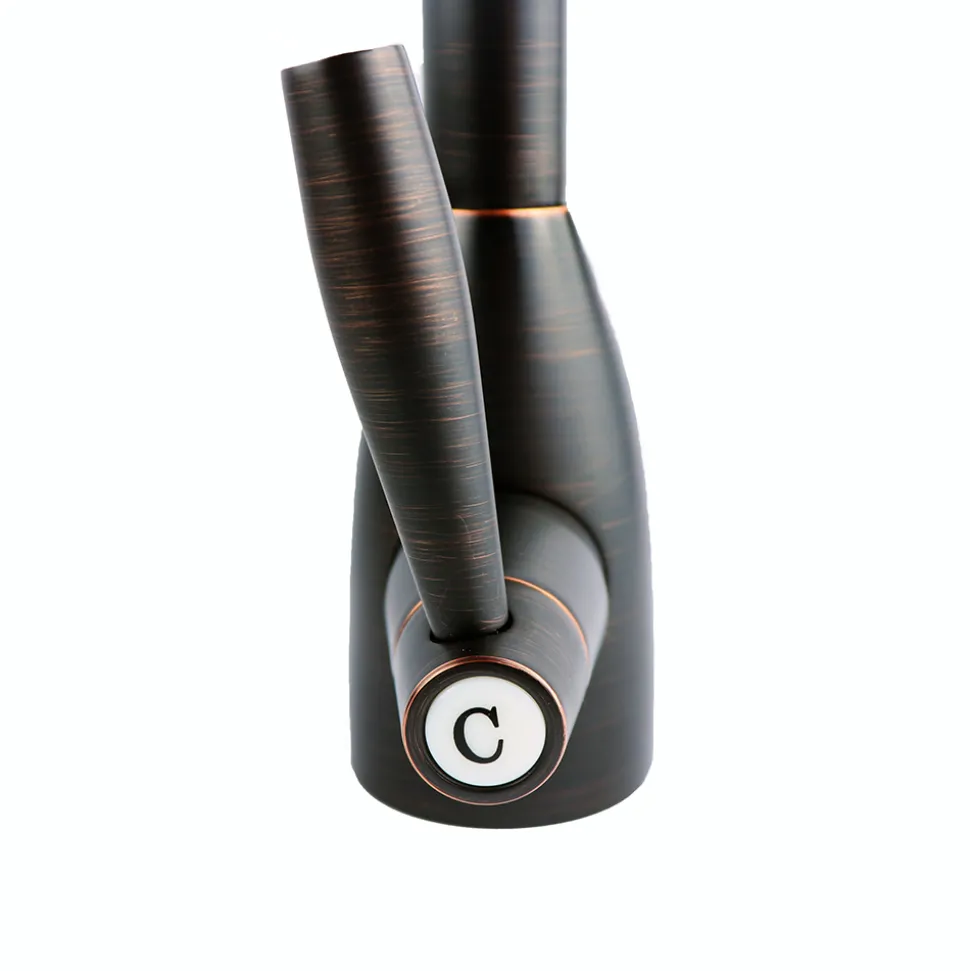 Caple Avel Twin Lever Mono Kitchen Mixer - Blackened Copper