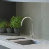 Caple Avel Twin Lever Mono Kitchen Mixer - Brushed Nickel