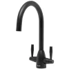 Caple Avel Twin Lever Mono Kitchen Mixer - Chromite Black