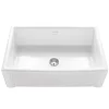 Caple Belfast Large Single Bowl White Ceramic Kitchen Sink - 760 x 460mm