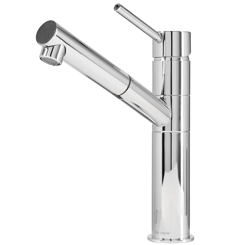 Caple Brookline Single Lever Pull Out Mono Kitchen Mixer - Chrome