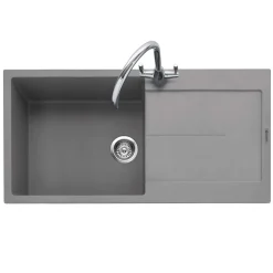 Caple Canis 1 Bowl Granite Composite Kitchen Sink & Waste Kit with Reversible Drainer - 1000 x 500mm