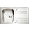 Caple Crane 1 Bowl Satin Stainless Steel Sink & Waste Kit with Reversible Drainer - 800 x 510mm