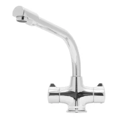 Caple Cruciform Twin Lever Mono Kitchen Mixer - Polished Chrome