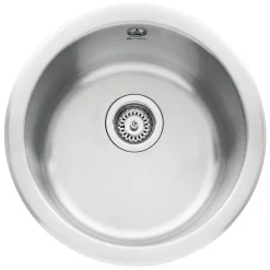 Caple Form 1 Bowl Inset or Undermount Satin Stainless Steel Sink & Waste Kit - 450 x 450mm